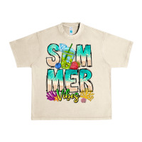Sandshell Summer Vibes Urban Heavy Tee - CowhideDigitalArt
