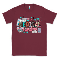 Burgundy medical assistant Classic Tee - BarkalooDesign