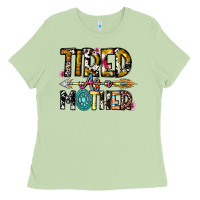 Matcha Tired As a Mother Ladies Tee - CowhideDigitalArt