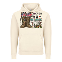 Vintage Artic home of the free beacause of the brave Vintage Hoodie - CowhideDigitalArt