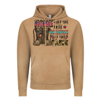 Vintage Camel home of the free beacause of the brave Vintage Hoodie - CowhideDigitalArt