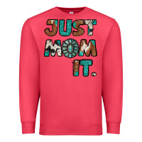 Cardinal just mom it cowhide turquoise Premium Sweatshirt - Jasminsmagicworld
