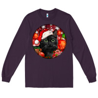 Plum christmas bombay cat Long Sleeve Tee - LillyAllenDesigns