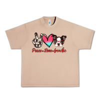 Burro Peace Love Frenchie Urban Heavy Tee - Jasminsmagicworld