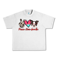 Lunar Rock Peace Love Frenchie Urban Heavy Tee - Jasminsmagicworld