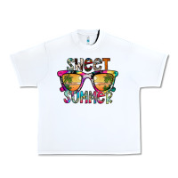 White Sweet Summer Urban Heavy Tee - CowhideDigitalArt