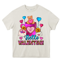 Cream Hello Valentine Valentine's Day Coffee Mug Heavy Core Tee - FaDigitalArtStudio