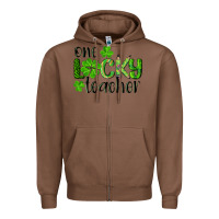 Chestnut st. patrick's day one lucky teacher Zipper Hoodie - RanaPortraitStore