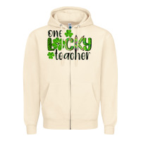 Sandshell st. patrick's day one lucky teacher Zipper Hoodie - RanaPortraitStore
