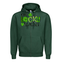 Sports Green st. patrick's day one lucky teacher Zipper Hoodie - RanaPortraitStore