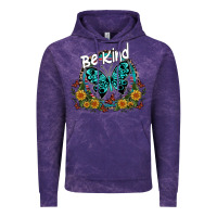 Cloud Purple be kind Vintage Hoodie - SublimationCraftShop