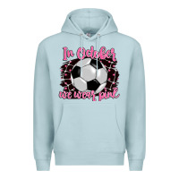 Blue Mist in october we wear pink soccer Premium Hoodie - BarkalooDesign