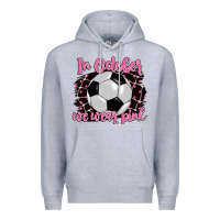 Heather Grey in october we wear pink soccer Premium Hoodie - BarkalooDesign