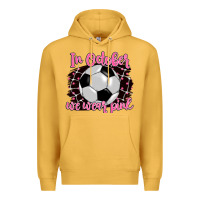 Mustard in october we wear pink soccer Premium Hoodie - BarkalooDesign