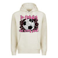 Oatmeal Heather in october we wear pink soccer Premium Hoodie - BarkalooDesign