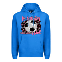 True Royal in october we wear pink soccer Premium Hoodie - BarkalooDesign