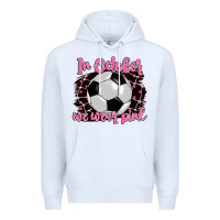 White in october we wear pink soccer Premium Hoodie - BarkalooDesign