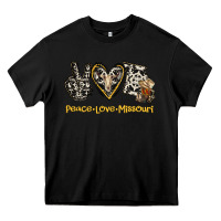 Black Peace Love Missouri Heavy Core Tee - Jasminsmagicworld