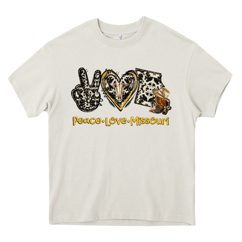 Peace Love Missouri Heavy Core Tee by Jasminsmagicworld | Teevron