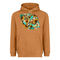Meerkat Leopard Sunflower Cowhide Glitter Heart Heavyweight Hoodie - Jasminsmagicworld