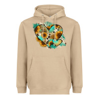 Mushroom Leopard Sunflower Cowhide Glitter Heart Heavyweight Hoodie - Jasminsmagicworld