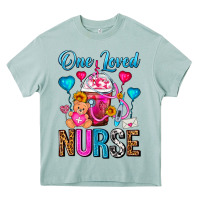 Arona One Loved Nurse Valentines Day Frappe Coffee Heavy Core Tee - FaDigitalArtStudio