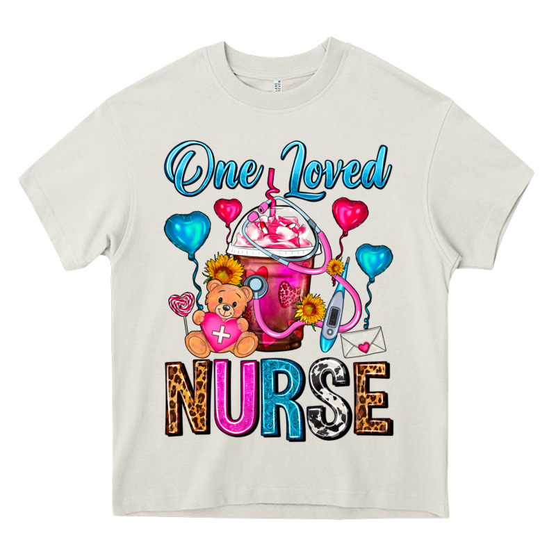 One Loved Nurse Valentines Day Frappe Coffee Heavy Core Tee by FaDigitalArtStudio | Teevron