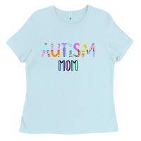 Baby Blue Titi Pretty Art Autism Mom Ladies Tee - CowhideDigitalArt