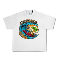 Lunar Rock Summer Vibes Urban Heavy Tee - CowhideDigitalArt
