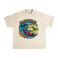 Sandshell Summer Vibes Urban Heavy Tee - CowhideDigitalArt