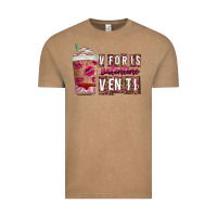Vintage Coffee V For is Valentine Venti Vintage Tee - CowhideDigitalArt