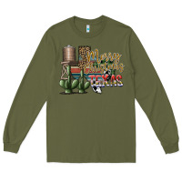 Army Green merry christmas texas Long Sleeve Tee - SublimationCraftShop