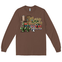 Chestnut merry christmas texas Long Sleeve Tee - SublimationCraftShop