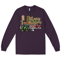Plum merry christmas texas Long Sleeve Tee - SublimationCraftShop