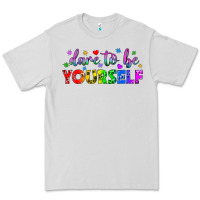 Dove Grey Western Dare To Be Yourself LGBTQ Premium Tee - BundleAndBundleShop