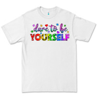 White Western Dare To Be Yourself LGBTQ Premium Tee - BundleAndBundleShop
