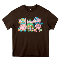 Chocolate Brown Easter gnomes Heavy Core Tee - OliviaCreatesArt
