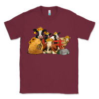 Burgundy Cows With Sunflower Headbands Classic Tee - Jasminsmagicworld