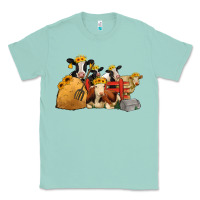 Seafoam Cows With Sunflower Headbands Classic Tee - Jasminsmagicworld