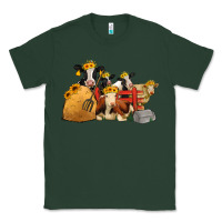 Sports Green Cows With Sunflower Headbands Classic Tee - Jasminsmagicworld