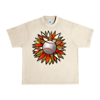 Sandshell Baseball Sunflower Urban Heavy Tee - Jasminsmagicworld