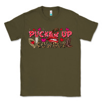 Army Green Pucker Up Cowboy Valentine's Day Classic Tee - FaDigitalArtStudio