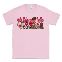 Bubblegum Pink Pucker Up Cowboy Valentine's Day Classic Tee - FaDigitalArtStudio
