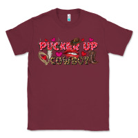 Burgundy Pucker Up Cowboy Valentine's Day Classic Tee - FaDigitalArtStudio
