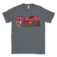 Charcoal Heather Pucker Up Cowboy Valentine's Day Classic Tee - FaDigitalArtStudio