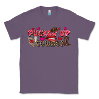 Lavender Pucker Up Cowboy Valentine's Day Classic Tee - FaDigitalArtStudio