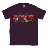 Plum Pucker Up Cowboy Valentine's Day Classic Tee - FaDigitalArtStudio
