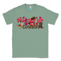 Sage Pucker Up Cowboy Valentine's Day Classic Tee - FaDigitalArtStudio