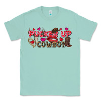 Seafoam Pucker Up Cowboy Valentine's Day Classic Tee - FaDigitalArtStudio