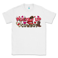 White Pucker Up Cowboy Valentine's Day Classic Tee - FaDigitalArtStudio